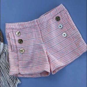 Julie brown tweed sailor shorts
